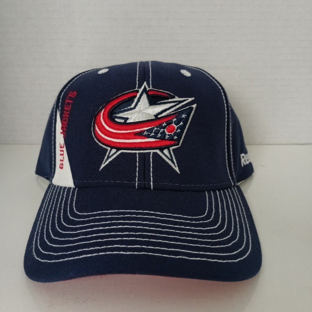 Columbus Blue Jackets Hat NHL Reebok Adjustable Cap Size OSFA Blue
